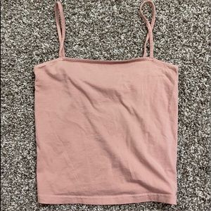 H&M Divided Short Camisole Top Light Pink Size XS